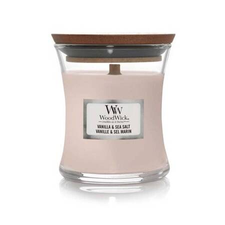 WOODWICK Core świeca w słoiku mała Vanilla & Sea Salt 85g 