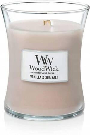 WOODWICK Core świeca w słoiku średnia Vanilla & Sea Salt 275g 