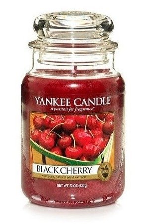 YANKEE CANDLE Large Jar Black Cherry 623g