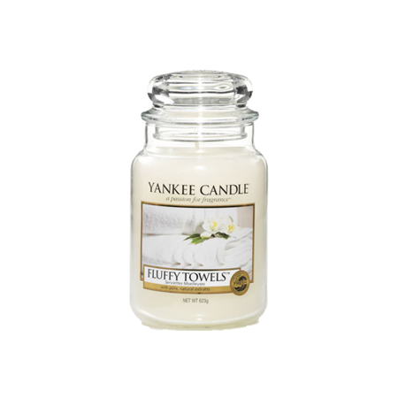 YANKEE CANDLE Large Jar Fluffy Towels 623g