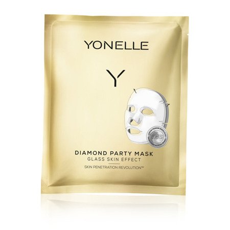 YONELLE Diamond Party Mask maska bankietowa na twarz płat