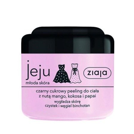 ZIAJA Jeju czarny cukrowy peeling do ciała 200ml